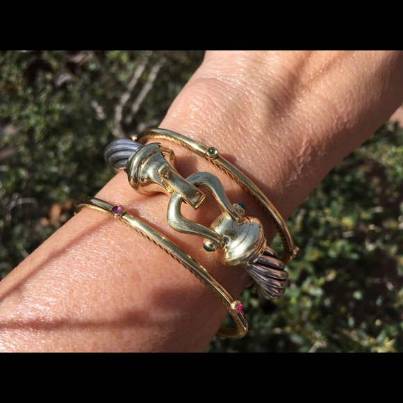 Sold. Gorgeous 18k David Yurman Cable bracelet - Picture 8 of 8